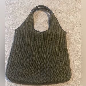 Banana Republic Brown Woven Shoulder Bag